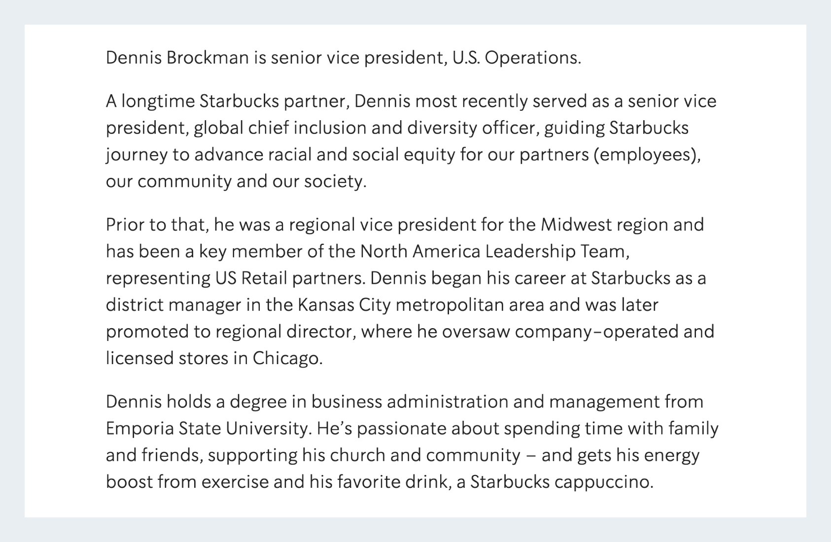 Organizational structure and management