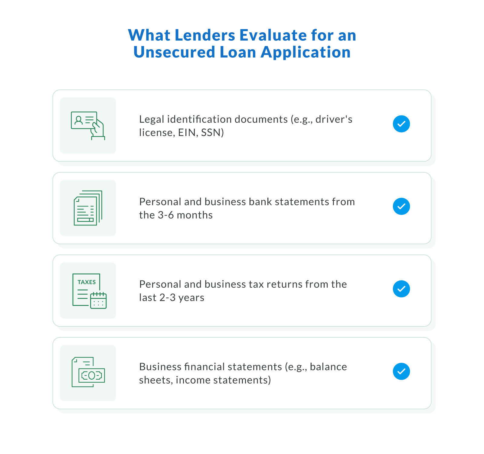 What Lenders Evaluate for an Unsecured Loan Application